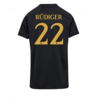 Real Madrid Antonio Rudiger #22 Tretí Ženy futbalový dres 2023-24 Krátky Rukáv